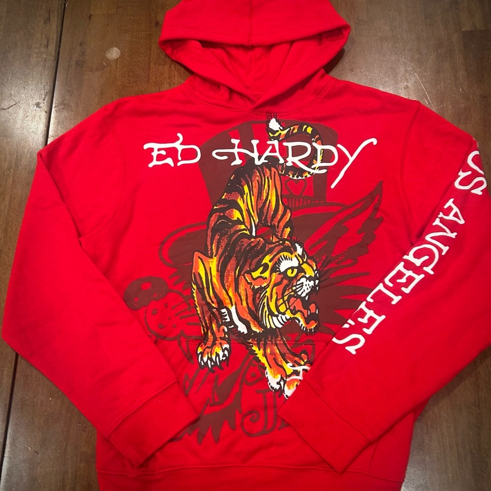 Ed Hardy Red Tiger Graphic Sweater *SOLD*